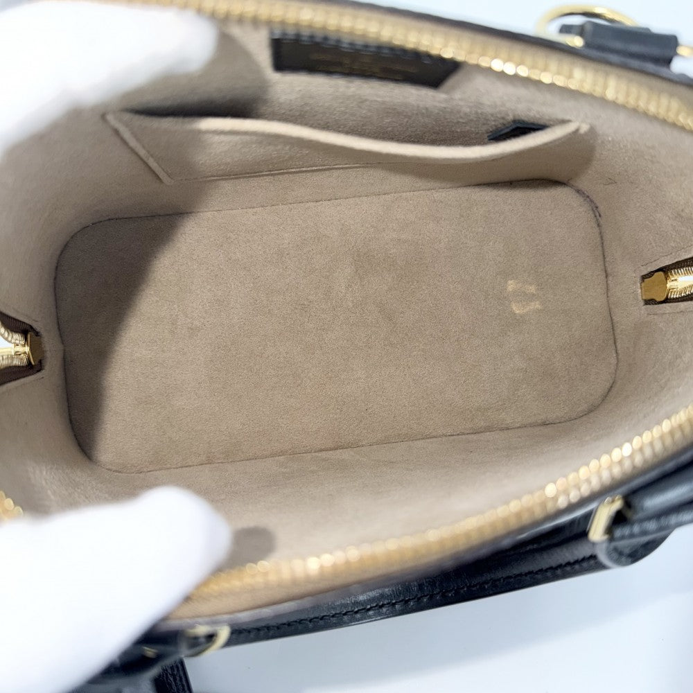 LOUIS VUITTON ルイヴィトン 2WAY トランスフォード・モノグラム アルマBB ハンドバッグ ショルダーバッグ ミニバッグ ブラウン 茶 タイムトランク M52743 ゴールド金具 レディース【中古品】