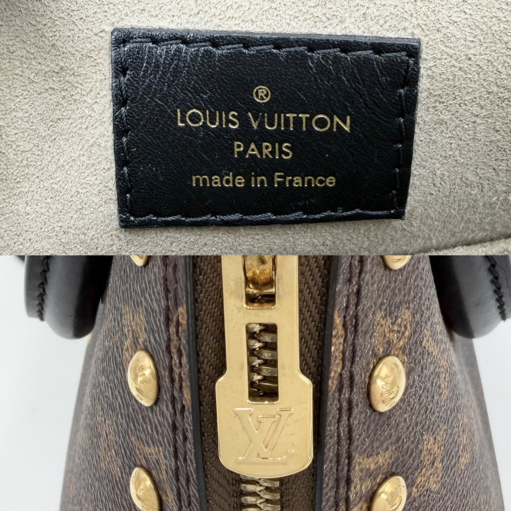 LOUIS VUITTON ルイヴィトン 2WAY トランスフォード・モノグラム アルマBB ハンドバッグ ショルダーバッグ ミニバッグ ブラウン 茶 タイムトランク M52743 ゴールド金具 レディース【中古品】