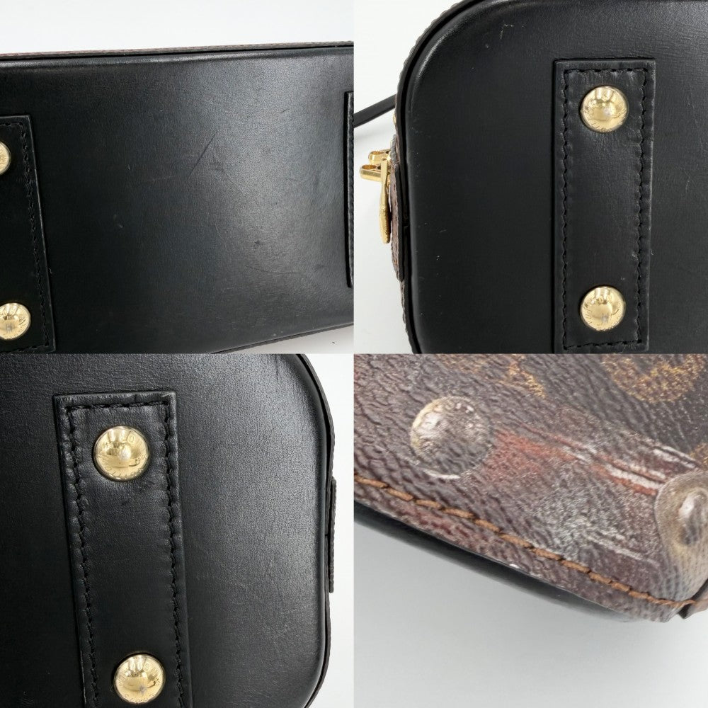 LOUIS VUITTON ルイヴィトン 2WAY トランスフォード・モノグラム アルマBB ハンドバッグ ショルダーバッグ ミニバッグ ブラウン 茶 タイムトランク M52743 ゴールド金具 レディース【中古品】