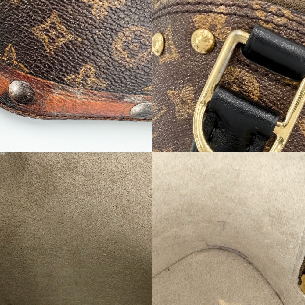 LOUIS VUITTON ルイヴィトン 2WAY トランスフォード・モノグラム アルマBB ハンドバッグ ショルダーバッグ ミニバッグ ブラウン 茶 タイムトランク M52743 ゴールド金具 レディース【中古品】