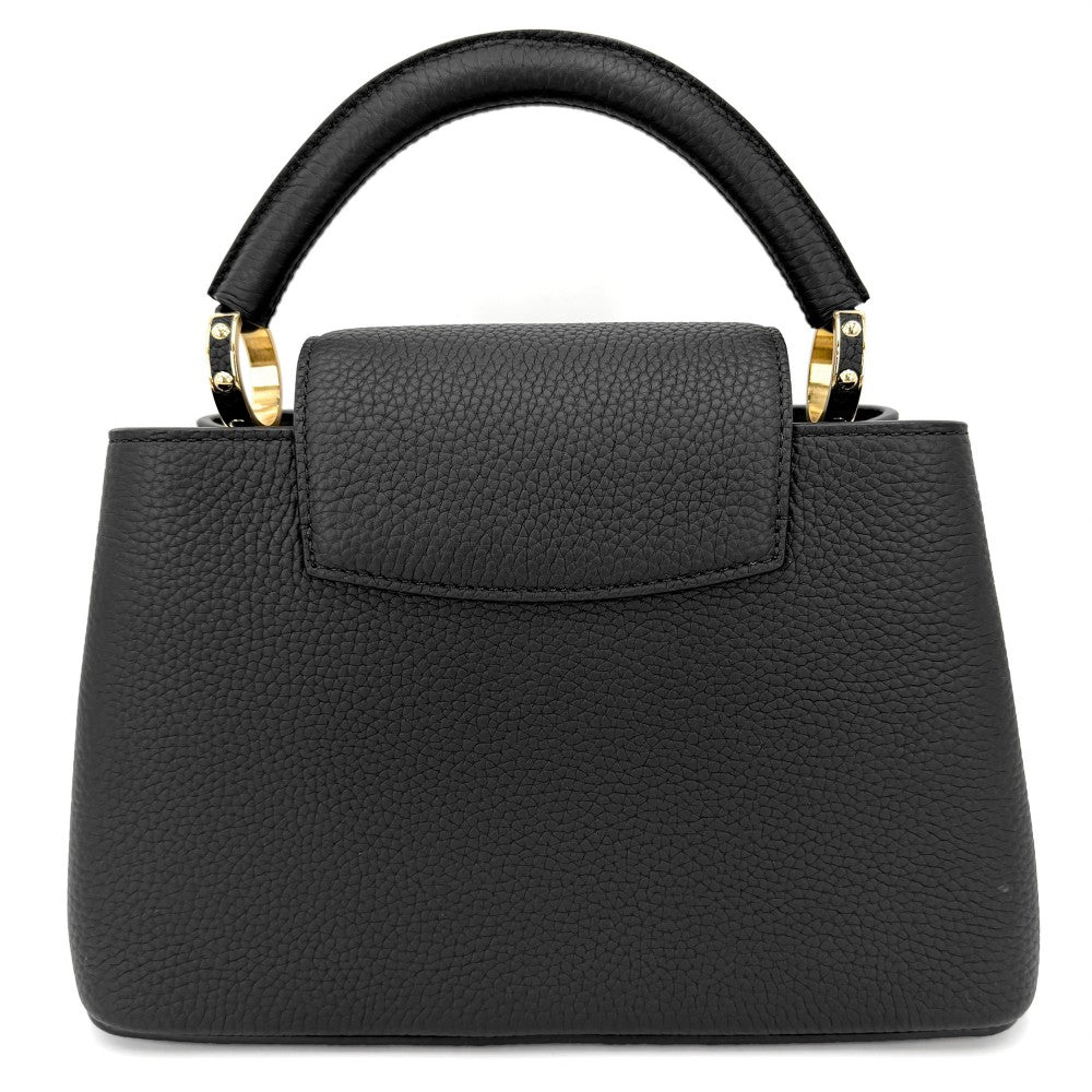 【開店SALE】 LOUIS VUITTON ルイヴィトン 2WAY LV×TM カプシーヌBB ハンドバッグ ショルダーバッグ 村上隆コラボ M13832 トリヨンレザー ブラック 黒 マルチカラー ゴールド金具 レディース【中古品】