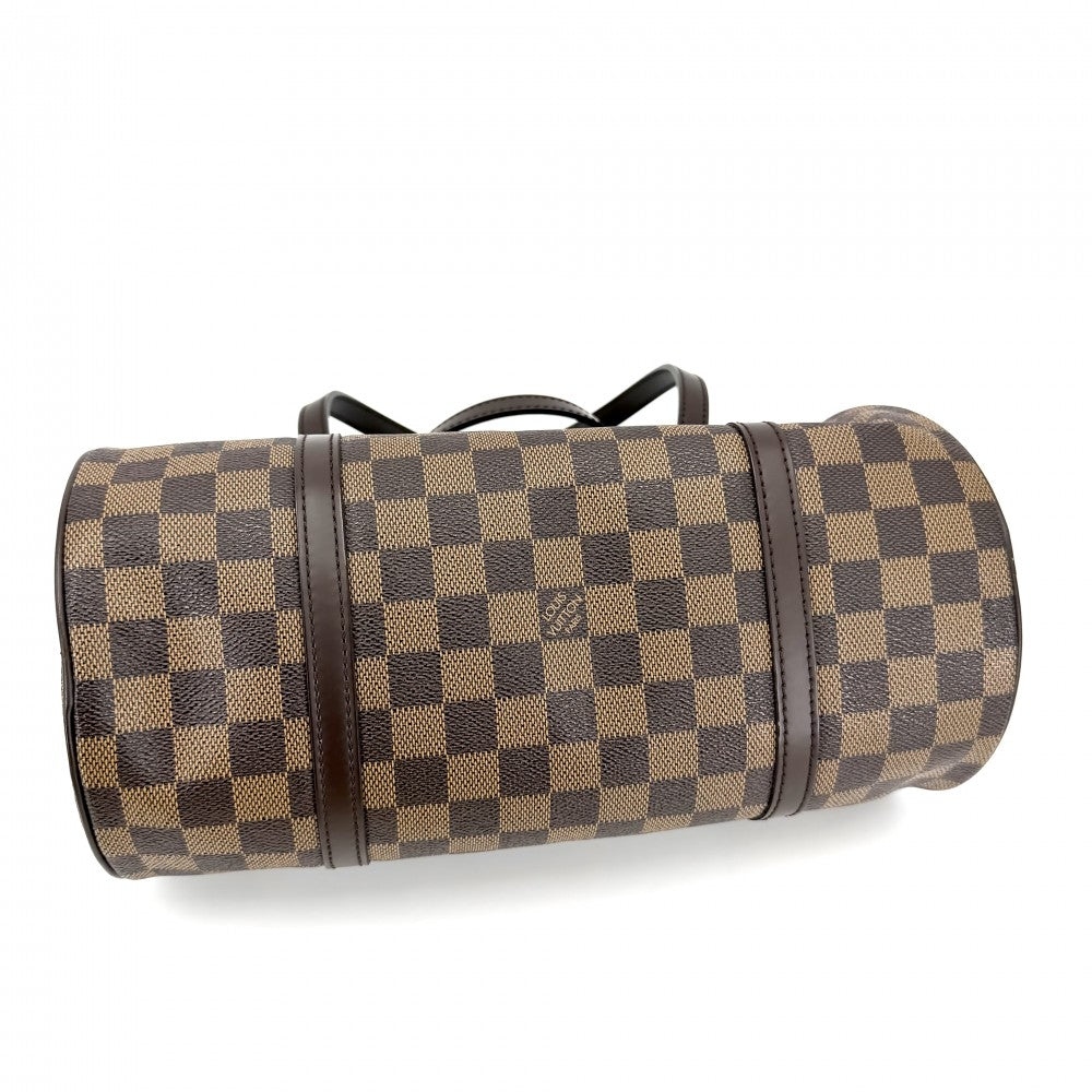 LOUIS VUITTON ルイヴィトン ハンドバッグ パピヨン30 ポーチ付き GM N51303 ダミエキャンバス ブラウン 茶 ゴールド金具 レディース【中古品】
