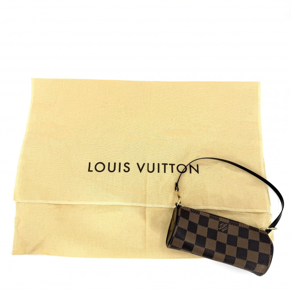 LOUIS VUITTON ルイヴィトン ハンドバッグ パピヨン30 ポーチ付き GM N51303 ダミエキャンバス ブラウン 茶 ゴールド金具 レディース【中古品】