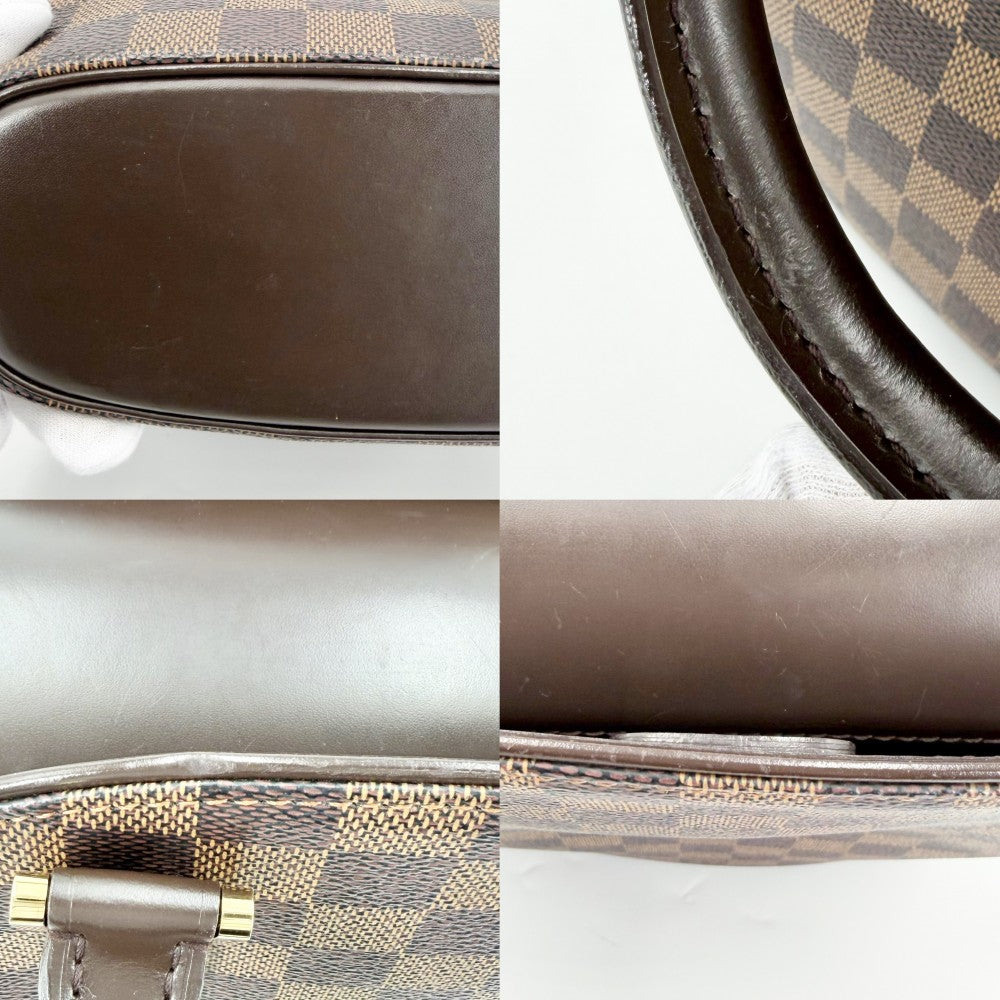 LOUIS VUITTON ルイヴィトン ハンドバッグ サリアソー N51284 ダミエキャンバス ブラウン 茶 ゴールド金具 レディース【中古品】