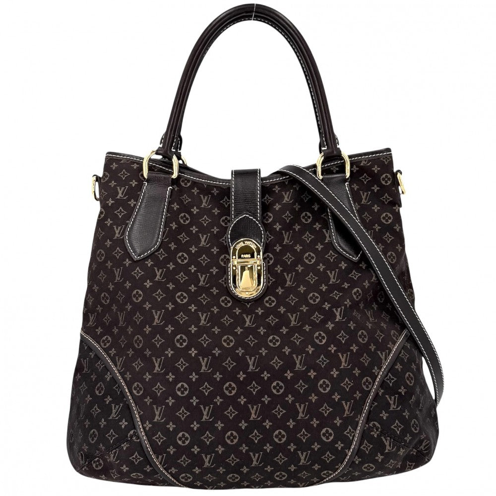 【開店SALE】 LOUIS VUITTON ルイヴィトン 2WAY エレジー トートバッグ ショルダーバッグ ハンドバッグ ブラウン M56696 モノグラムイディール フザン ゴールド金具 レディース【中古品】