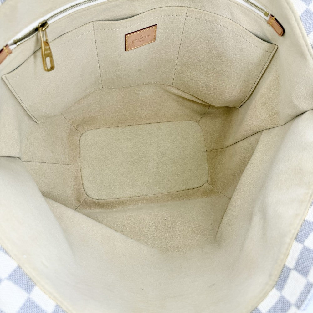 【開店SALE】 LOUIS VUITTON ルイヴィトン ハンドバッグ トートバッグ ダミエアズール サリナPM N41208 ホワイト 白 ゴールド金具 レディース【中古品】