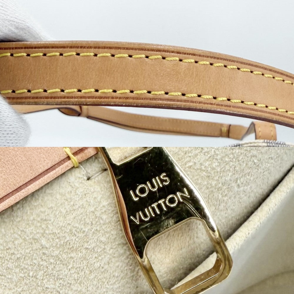 【開店SALE】 LOUIS VUITTON ルイヴィトン ハンドバッグ トートバッグ ダミエアズール サリナPM N41208 ホワイト 白 ゴールド金具 レディース【中古品】
