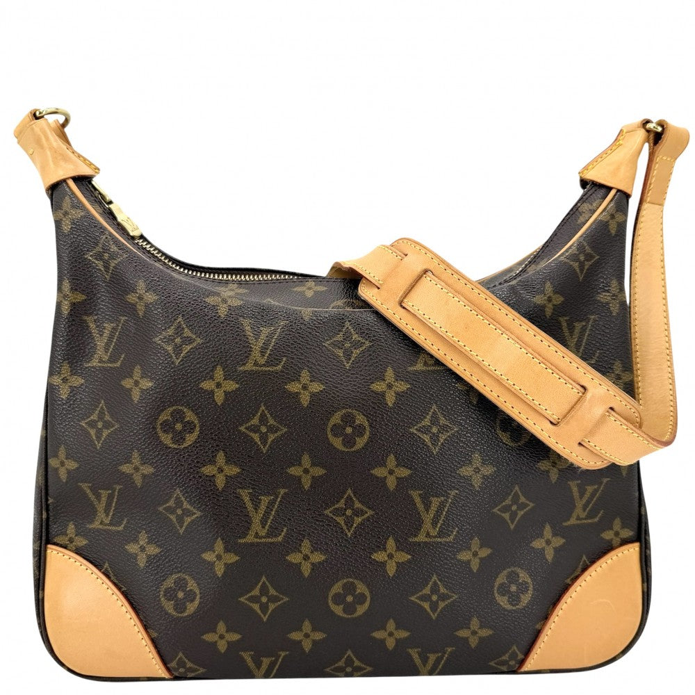 LOUIS VUITTON ルイヴィトン ショルダーバッグ モノグラム ブローニュ30 M51265 ブラウン 茶 ゴールド金具 レディース【中古品】