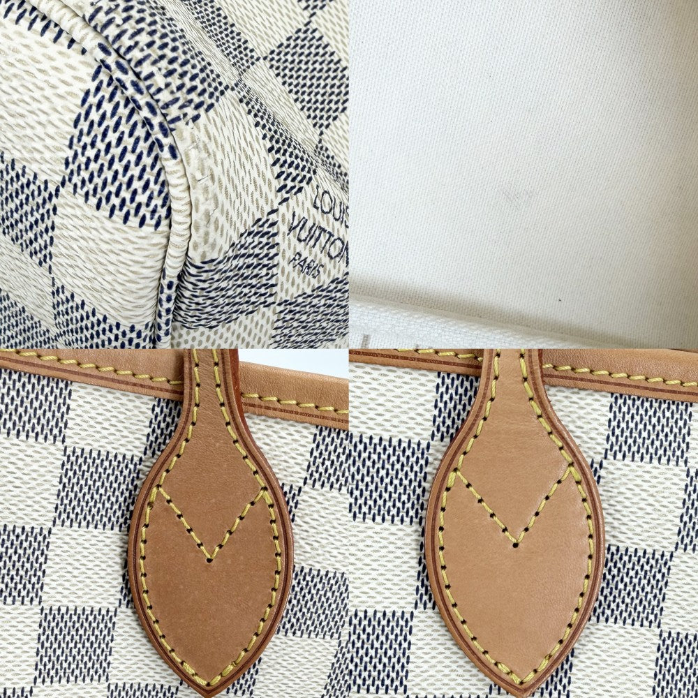 【開店SALE】 LOUIS VUITTON ルイヴィトン トートバッグ ダミエアズール ネヴァーフルPM ハンドバッグ N51110 ダミエアズールキャンバス ゴールド金具 レディース【中古品】