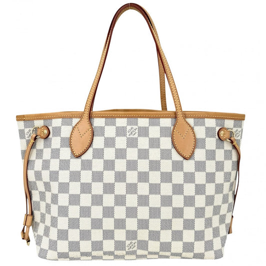 【開店SALE】 LOUIS VUITTON ルイヴィトン トートバッグ ダミエアズール ネヴァーフルPM ハンドバッグ N51110 ダミエアズールキャンバス ゴールド金具 レディース【中古品】