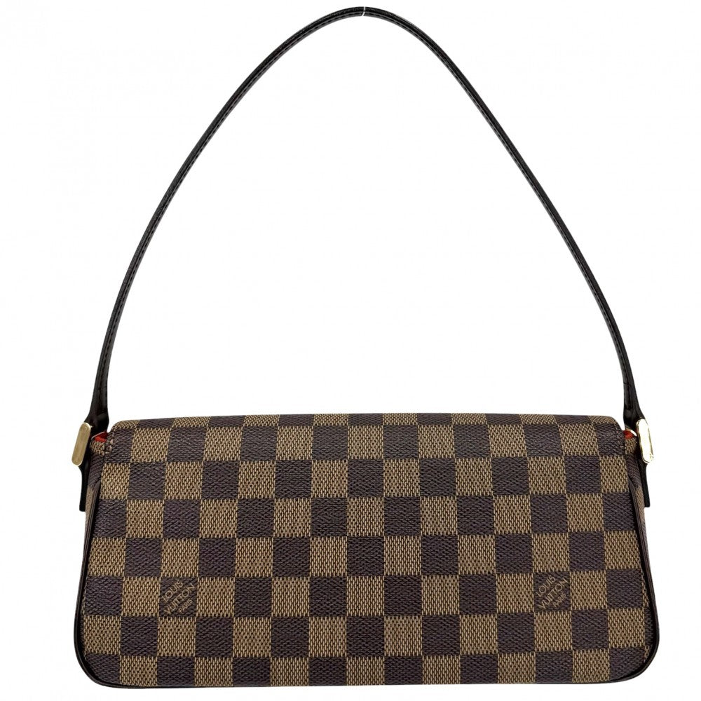 【開店SALE】 LOUIS VUITTON ルイヴィトン ハンドバッグ ダミエ レコレーター 小さめ N51299 ブラウン 茶 ゴールド金具 レディース【中古品】