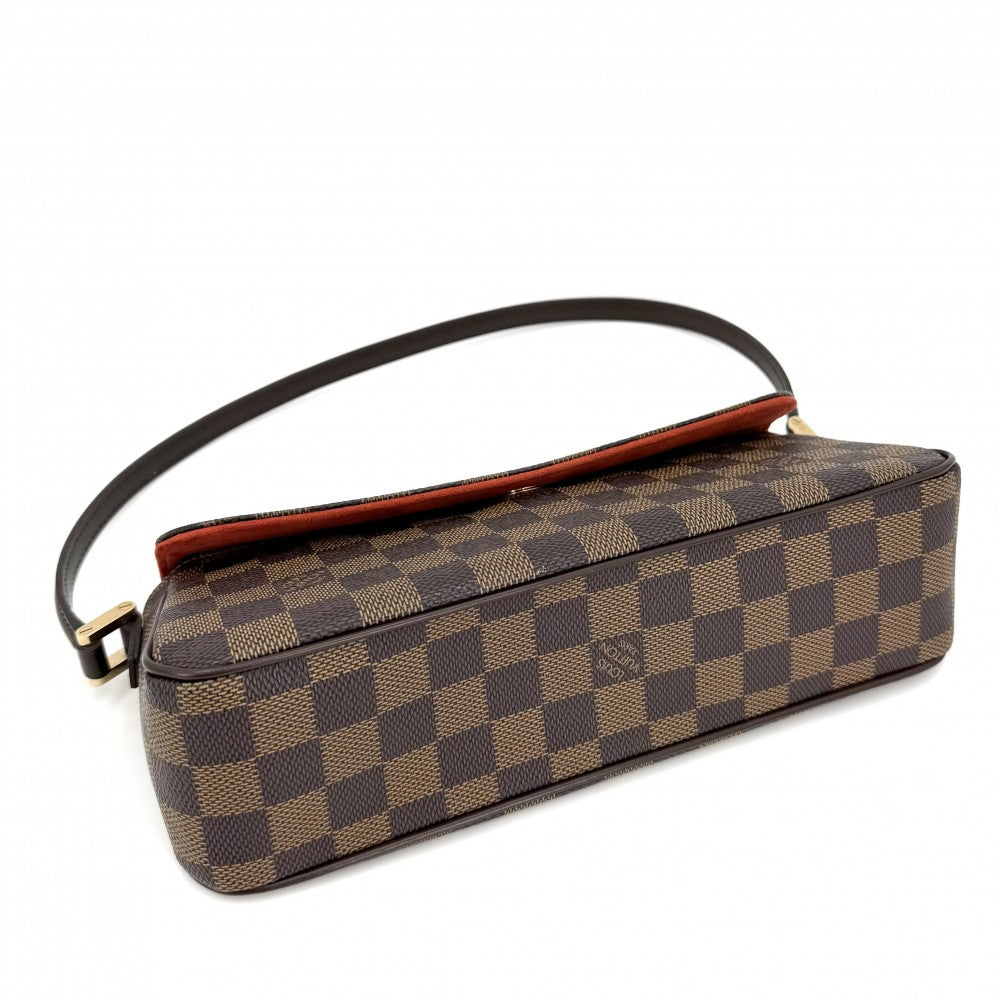 【開店SALE】 LOUIS VUITTON ルイヴィトン ハンドバッグ ダミエ レコレーター 小さめ N51299 ブラウン 茶 ゴールド金具 レディース【中古品】
