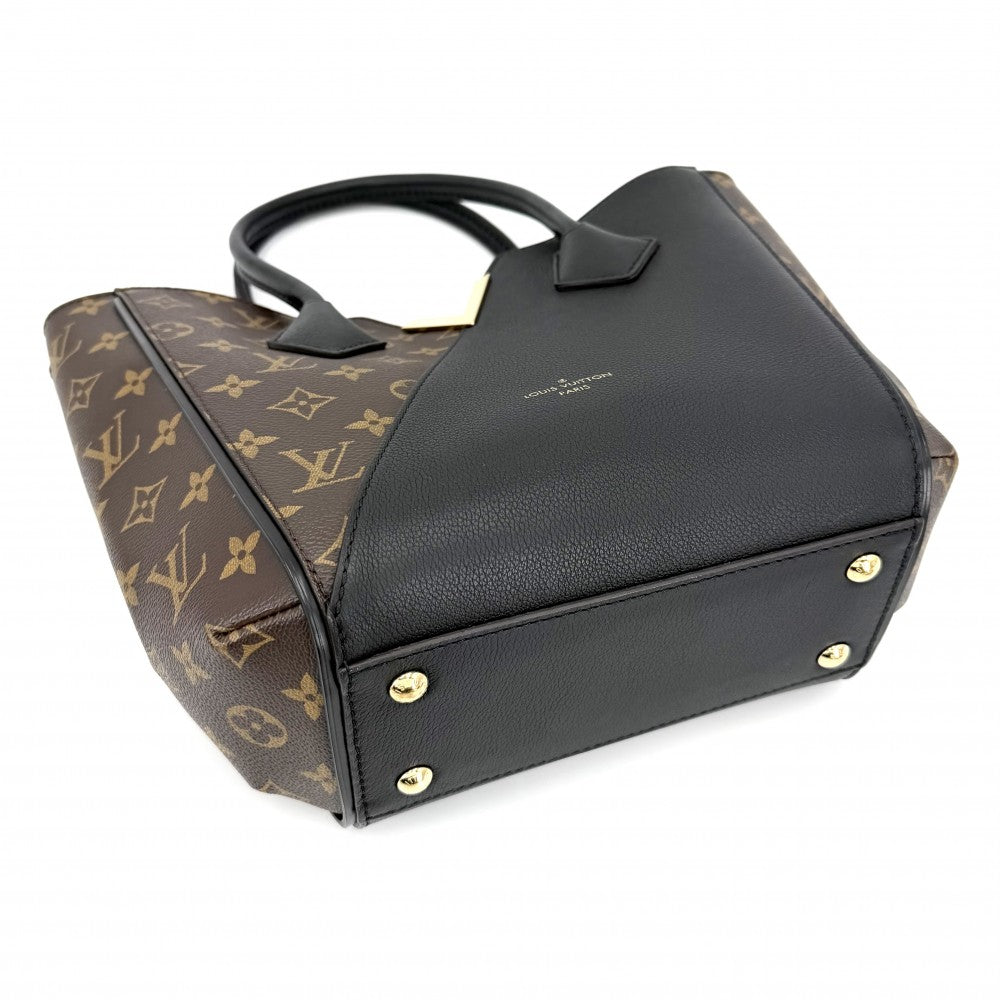 【開店SALE】 LOUIS VUITTON ルイヴィトン 2WAY モノグラム キモノPM ショルダーバッグ トートバッグ ハンドバッグ M41855 ブラウン 茶 ブラック 黒 ゴールド金具 レディース【中古品】