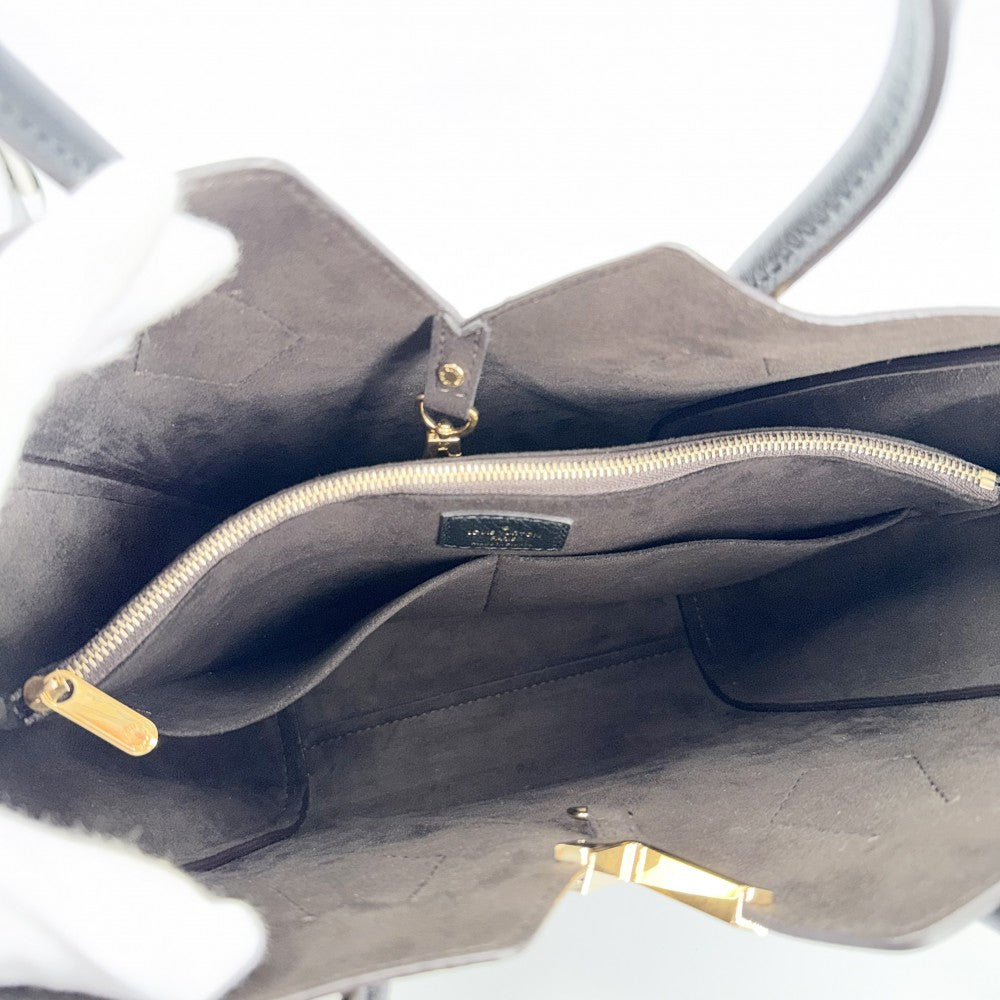 【開店SALE】 LOUIS VUITTON ルイヴィトン 2WAY モノグラム キモノPM ショルダーバッグ トートバッグ ハンドバッグ M41855 ブラウン 茶 ブラック 黒 ゴールド金具 レディース【中古品】