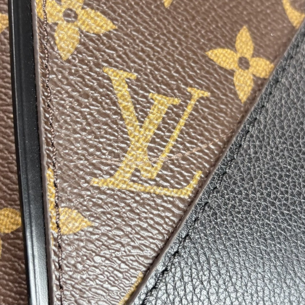 【開店SALE】 LOUIS VUITTON ルイヴィトン 2WAY モノグラム キモノPM ショルダーバッグ トートバッグ ハンドバッグ M41855 ブラウン 茶 ブラック 黒 ゴールド金具 レディース【中古品】