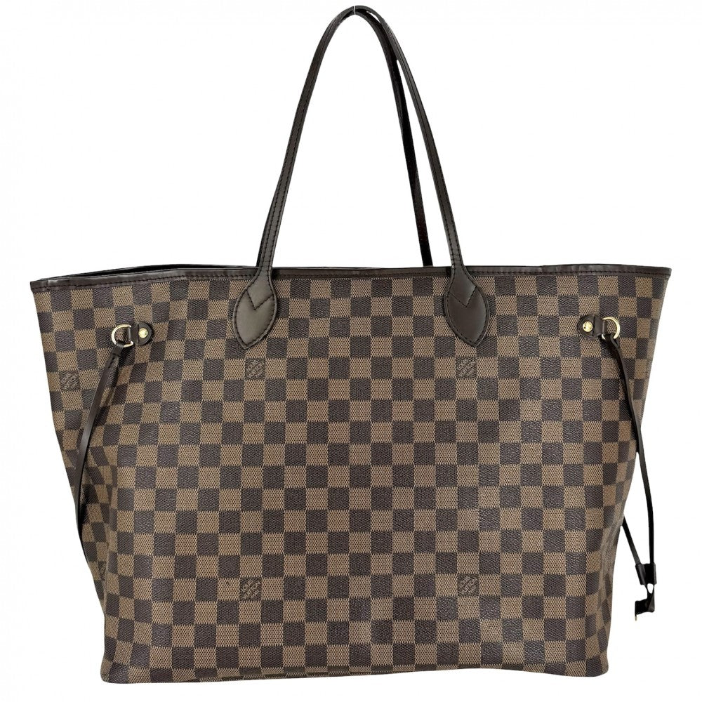 LOUIS VUITTON ルイヴィトン トートバッグ ネヴァーフルGM ハンドバッグ N51106 ダミエキャンバス ブラウン 茶 ゴールド金具 レディース【中古品】
