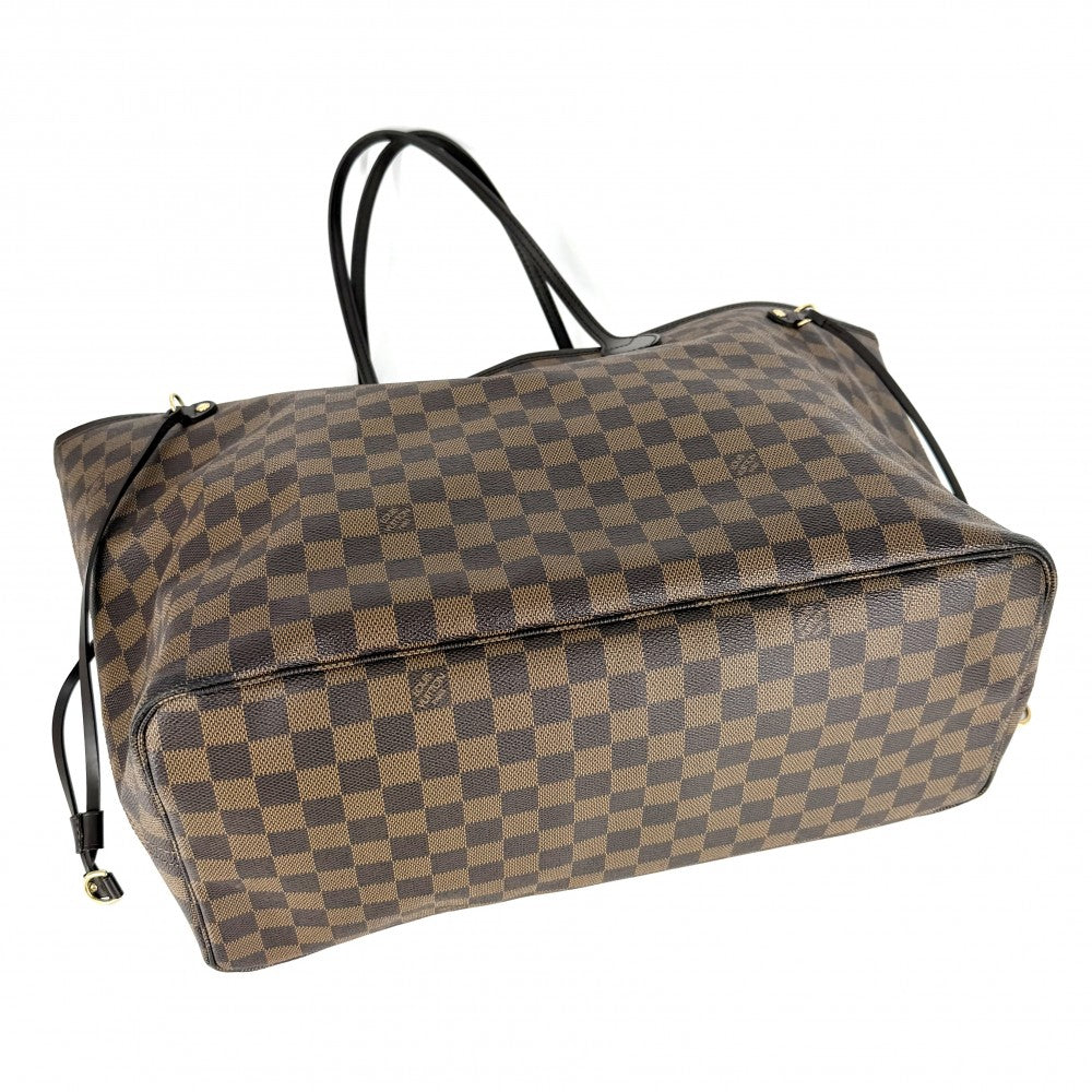 LOUIS VUITTON ルイヴィトン トートバッグ ネヴァーフルGM ハンドバッグ N51106 ダミエキャンバス ブラウン 茶 ゴールド金具 レディース【中古品】