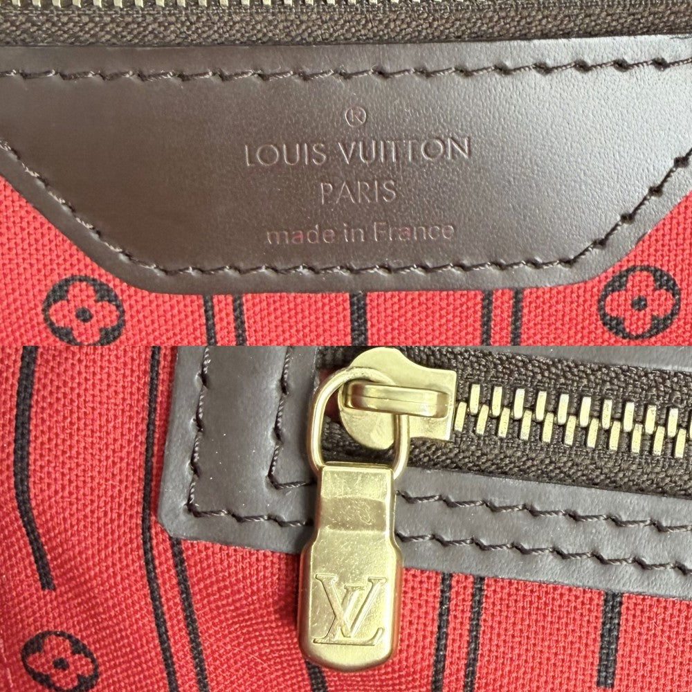 LOUIS VUITTON ルイヴィトン トートバッグ ネヴァーフルGM ハンドバッグ N51106 ダミエキャンバス ブラウン 茶 ゴールド金具 レディース【中古品】