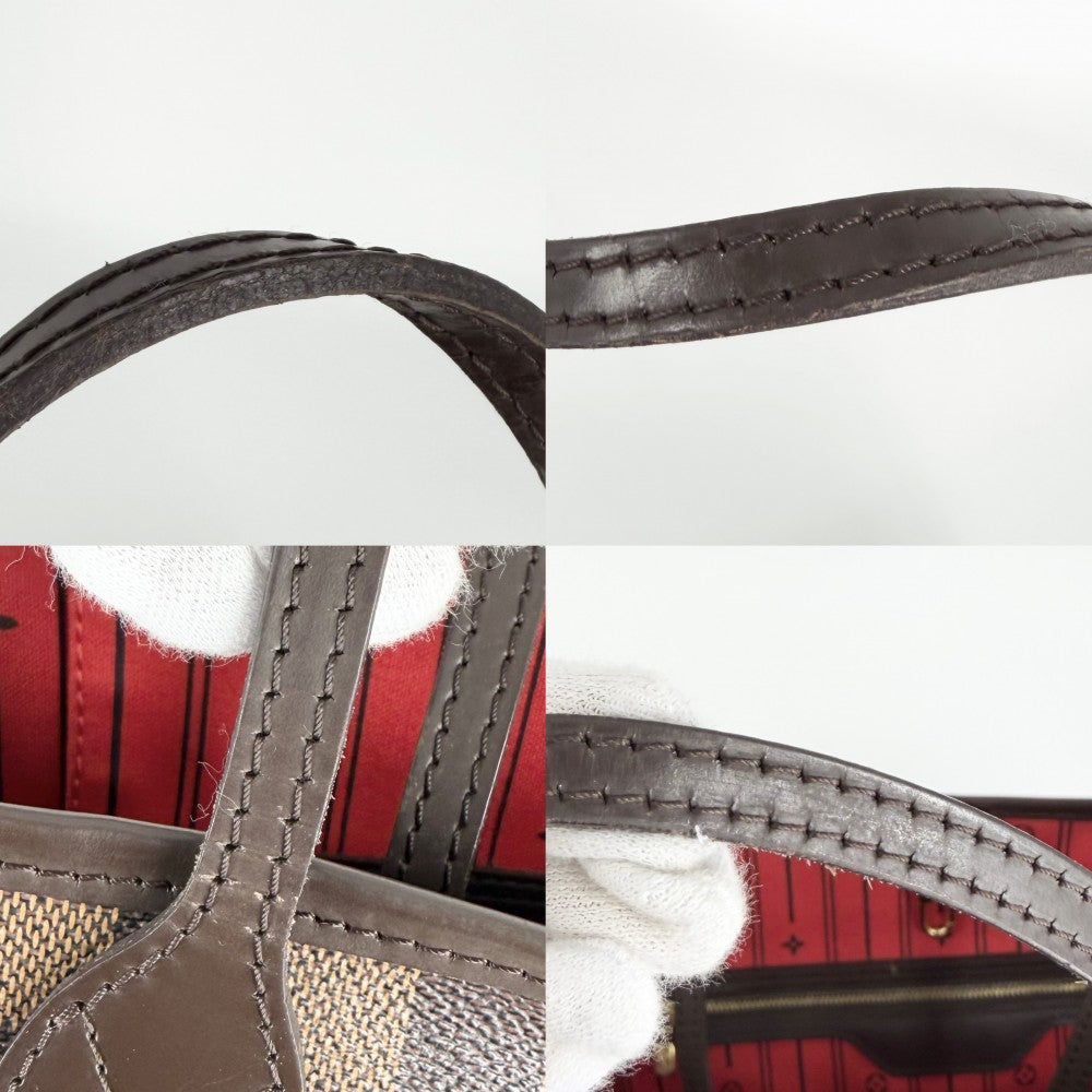 LOUIS VUITTON ルイヴィトン トートバッグ ネヴァーフルGM ハンドバッグ N51106 ダミエキャンバス ブラウン 茶 ゴールド金具 レディース【中古品】