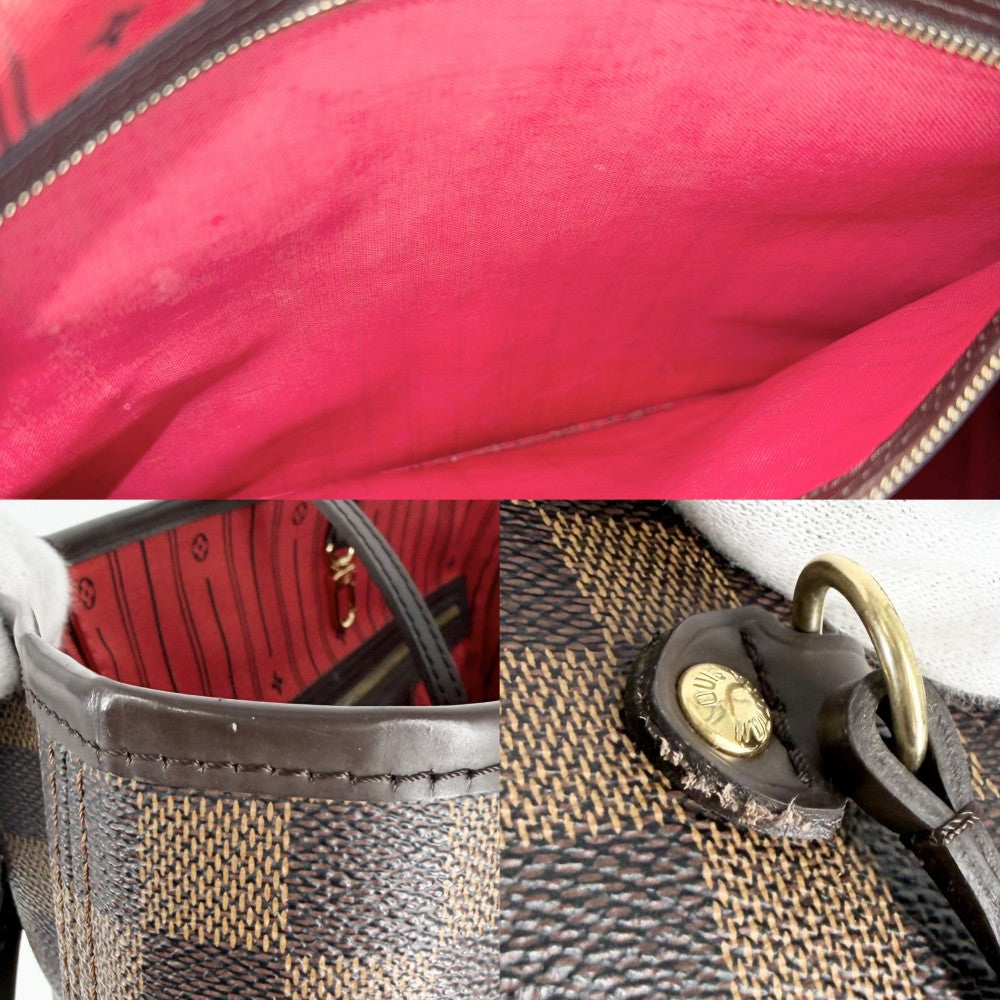 LOUIS VUITTON ルイヴィトン トートバッグ ネヴァーフルGM ハンドバッグ N51106 ダミエキャンバス ブラウン 茶 ゴールド金具 レディース【中古品】