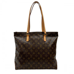 LOUIS VUITTON ルイヴィトン トートバッグ カバメゾ 大容量 M51151 モノグラムキャンバス ヌメ革 ブラウン 茶 ゴールド金具 レディース【中古品】