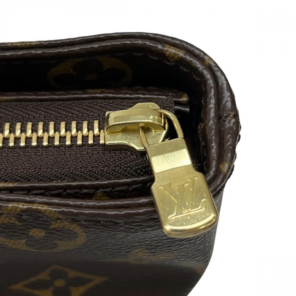 LOUIS VUITTON ルイヴィトン トートバッグ カバメゾ 大容量 M51151 モノグラムキャンバス ヌメ革 ブラウン 茶 ゴールド金具 レディース【中古品】