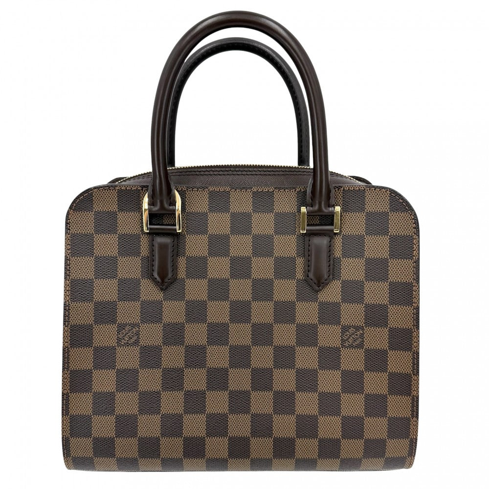LOUIS VUITTON ルイヴィトン ハンドバッグ トリアナ N51155 ダミエキャンバス ブラウン 茶 ゴールド金具 レディース【中古品】