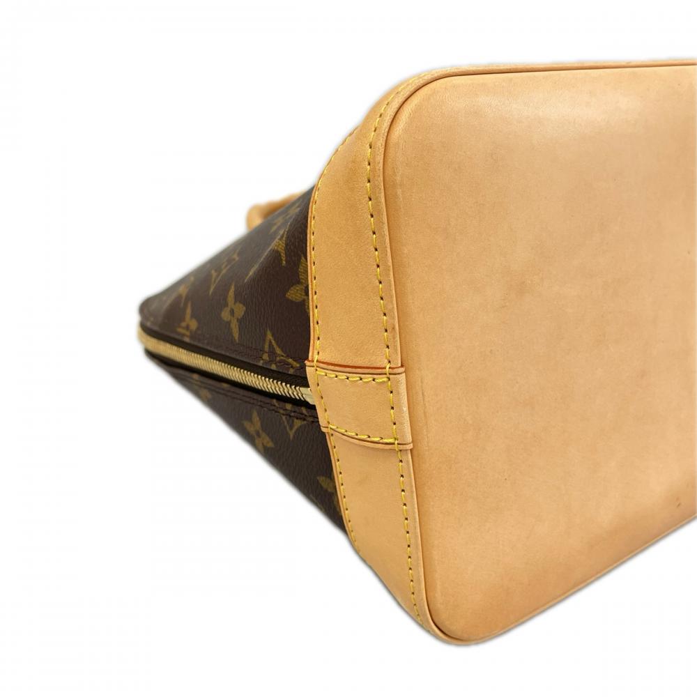 LOUIS VUITTON ルイヴィトン ハンドバッグ モノグラム アルマPM LVロゴ M51130 ブラウン 茶 ゴールド金具 レディース【中古品】