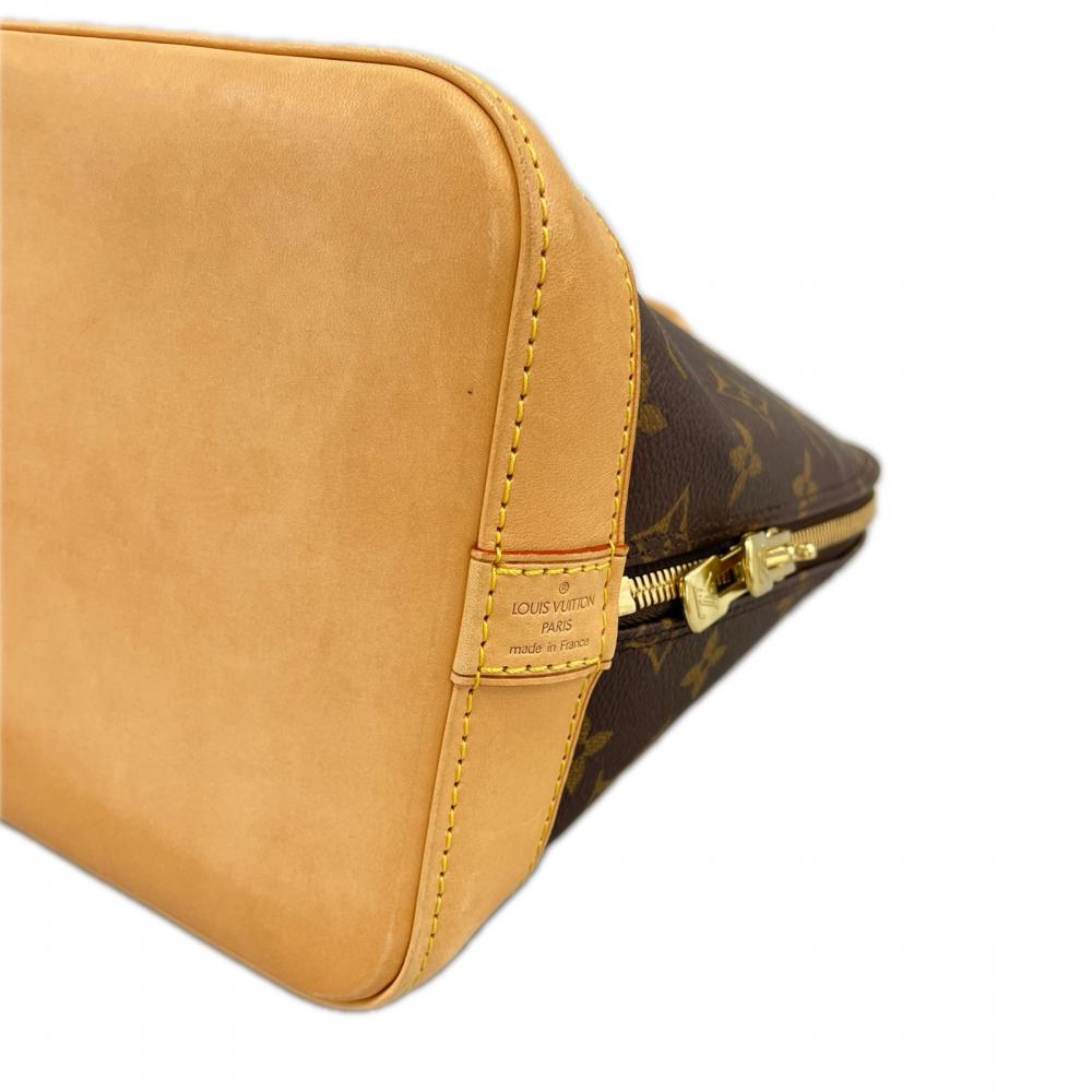 LOUIS VUITTON ルイヴィトン ハンドバッグ モノグラム アルマPM LVロゴ M51130 ブラウン 茶 ゴールド金具 レディース【中古品】