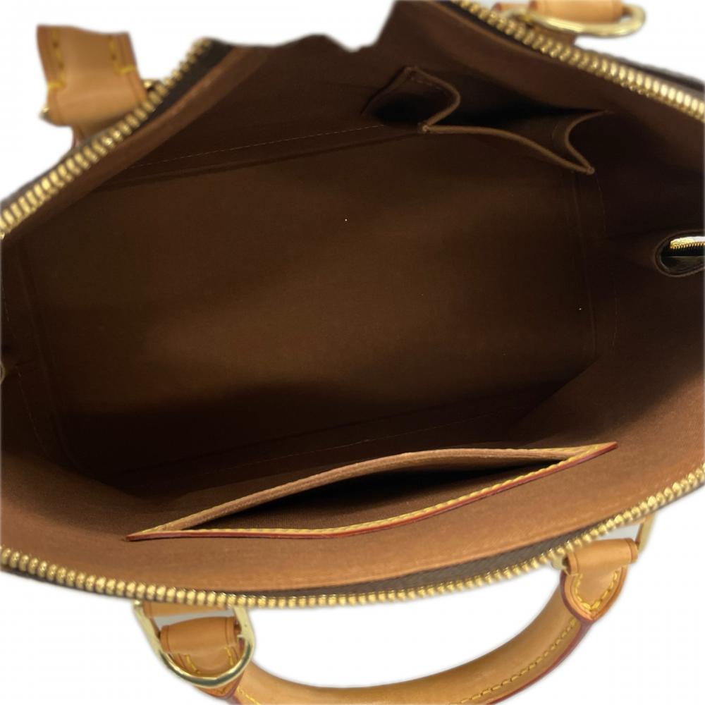 LOUIS VUITTON ルイヴィトン ハンドバッグ モノグラム アルマPM LVロゴ M51130 ブラウン 茶 ゴールド金具 レディース【中古品】