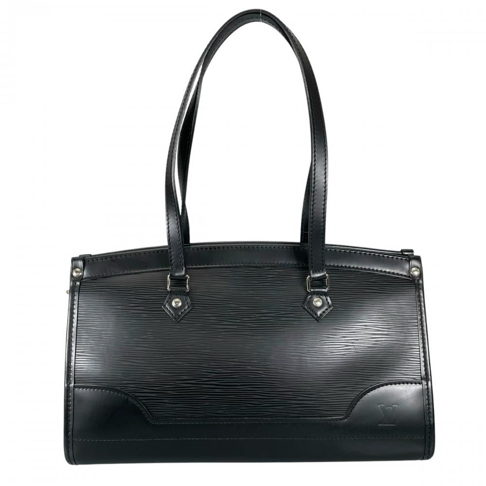 LOUIS VUITTON ルイヴィトン ハンドバッグ マドレーヌPM トートバッグ ノワール M59332 エピレザー ブラック 黒 シルバー金具 メンズ【中古品】