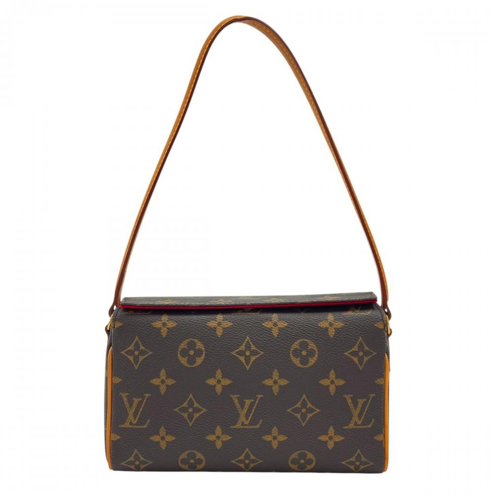 LOUIS VUITTON ルイヴィトン ハンドバッグ レシタル シングルハンドル M51900 モノグラムキャンバス ブラウン 茶 ゴールド金具 レディース【中古品】