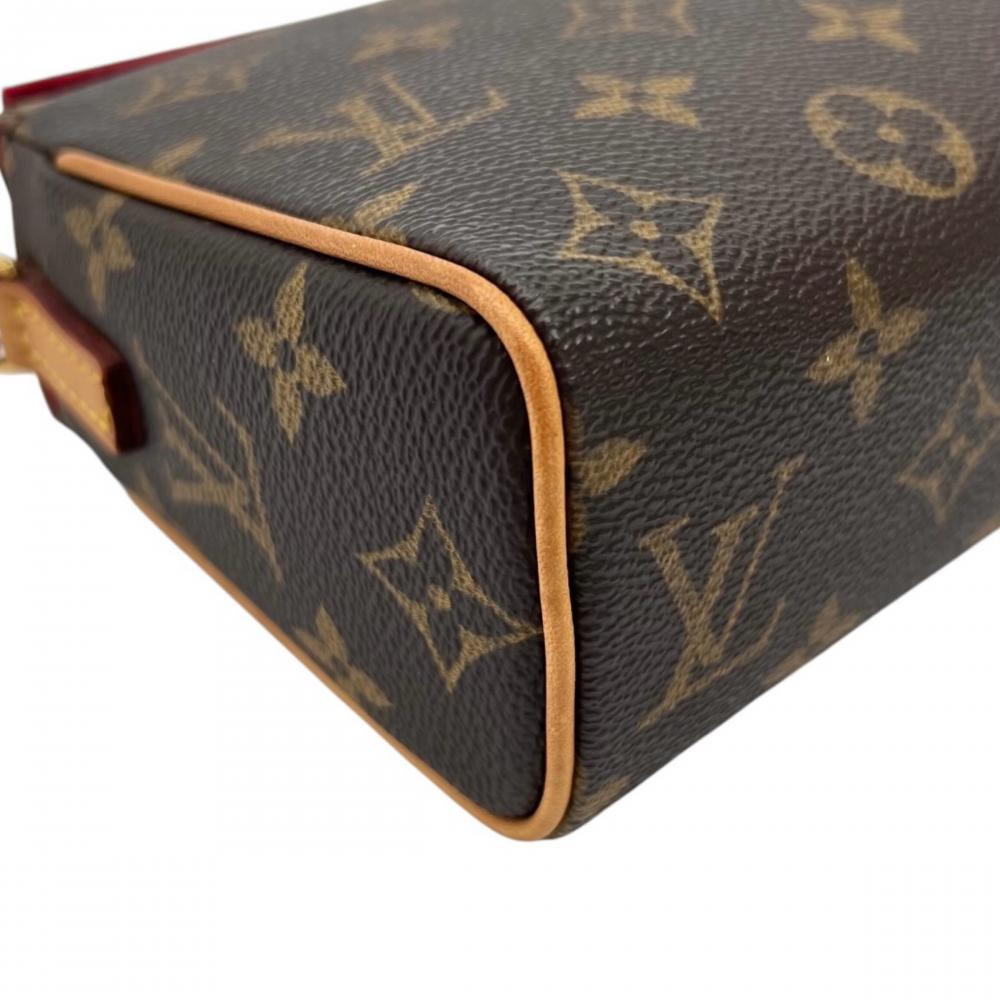 LOUIS VUITTON ルイヴィトン ハンドバッグ レシタル シングルハンドル M51900 モノグラムキャンバス ブラウン 茶 ゴールド金具 レディース【中古品】
