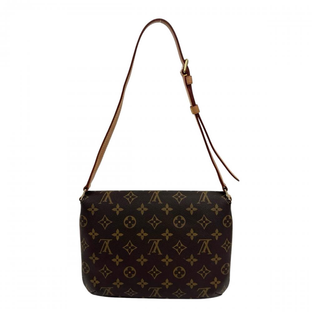 LOUIS VUITTON ルイヴィトン ショルダーバッグ ミュゼット・タンゴショート M51257 モノグラムキャンバス ブラウン 茶 ゴールド金具 レディース【中古品】