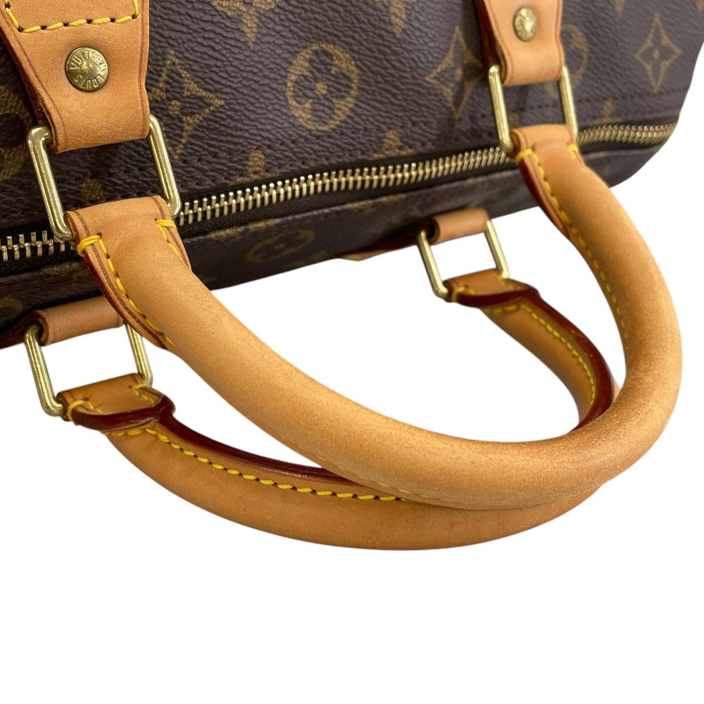 LOUIS VUITTON ルイヴィトン ハンドバッグ スピーディー30 M41526 モノグラムキャンバス ブラウン 茶 ゴールド金具 レディース【中古品】