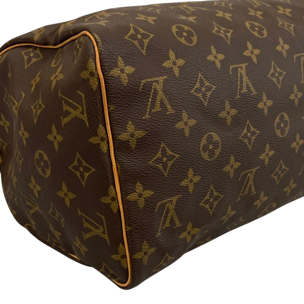 LOUIS VUITTON ルイヴィトン ハンドバッグ スピーディー30 M41526 モノグラムキャンバス ブラウン 茶 ゴールド金具 レディース【中古品】