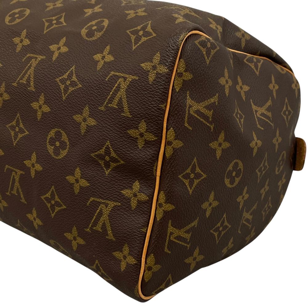LOUIS VUITTON ルイヴィトン ハンドバッグ スピーディー30 M41526 モノグラムキャンバス ブラウン 茶 ゴールド金具 レディース【中古品】