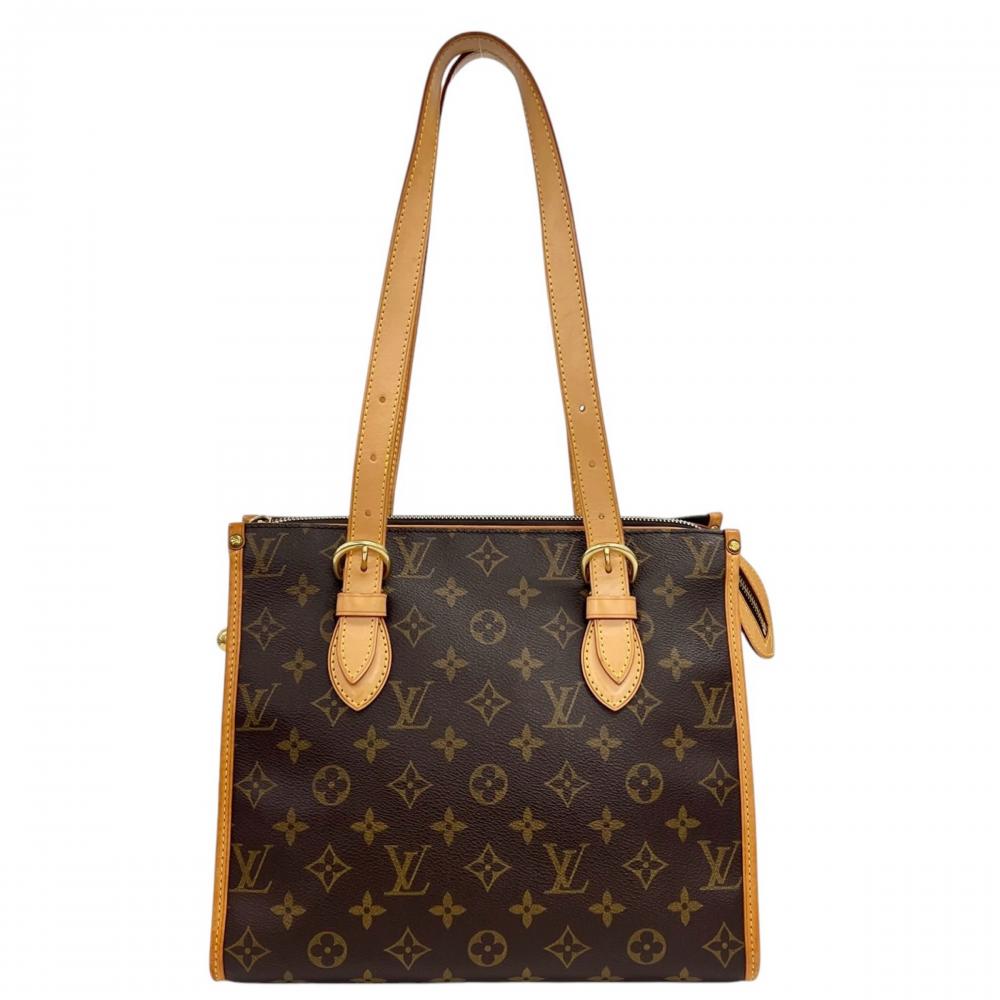 LOUIS VUITTON ルイヴィトン トートバッグ ポパンクール・オ モノグラム M40007 モノグラムキャンバス ブラウン 茶 ゴールド金具 レディース【中古品】
