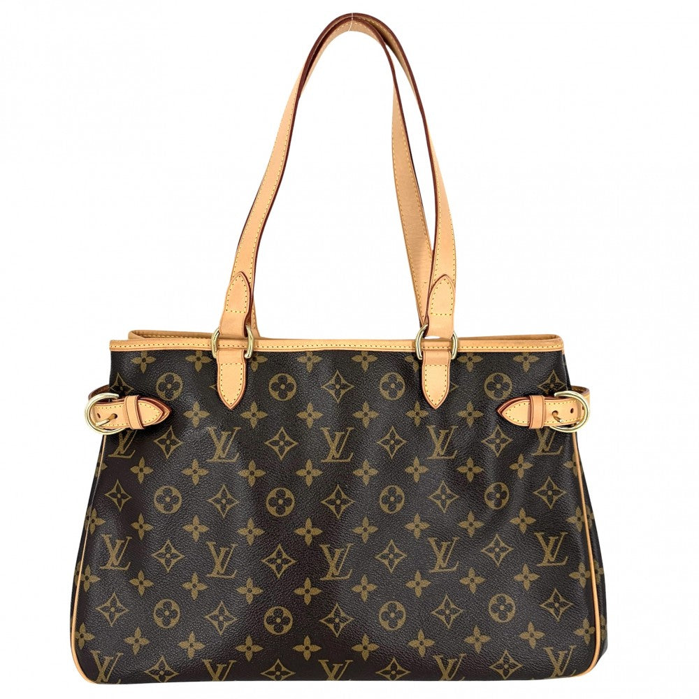 LOUIS VUITTON ルイヴィトン トートバッグ バティニョールオリゾンタル ハンドバッグ M51154 モノグラムキャンバス ブラウン 茶 ゴールド金具 レディース【中古品】