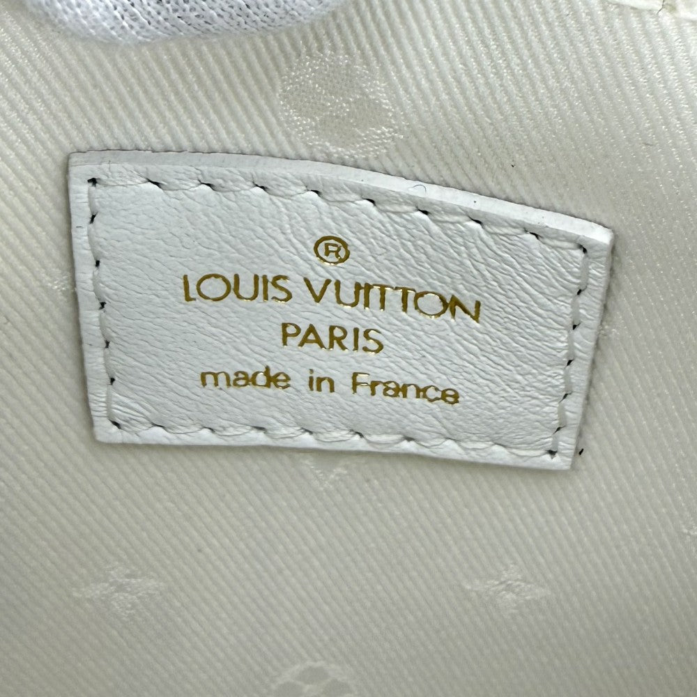 LOUIS VUITTON ルイヴィトン 2WAY モノグラム オーバー ザ ムーン ショルダーバッグ ハンドバッグ バブルグラム M59959 レザー ホワイト 白 ゴールド金具 レディース【中古品】