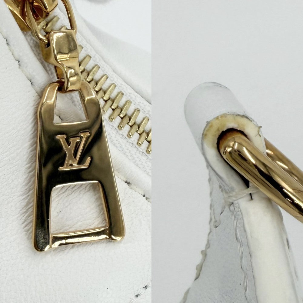 LOUIS VUITTON ルイヴィトン 2WAY モノグラム オーバー ザ ムーン ショルダーバッグ ハンドバッグ バブルグラム M59959 レザー ホワイト 白 ゴールド金具 レディース【中古品】