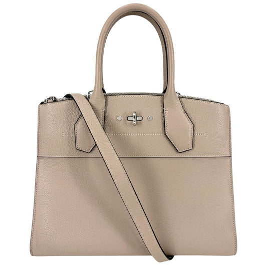 LOUIS VUITTON ルイヴィトン 2WAY シティスティーマーMM ショルダーバッグ ハンドバッグ M53017 トリヨンレザー ガレ(ベージュ系) シルバー金具 レディース【中古品】