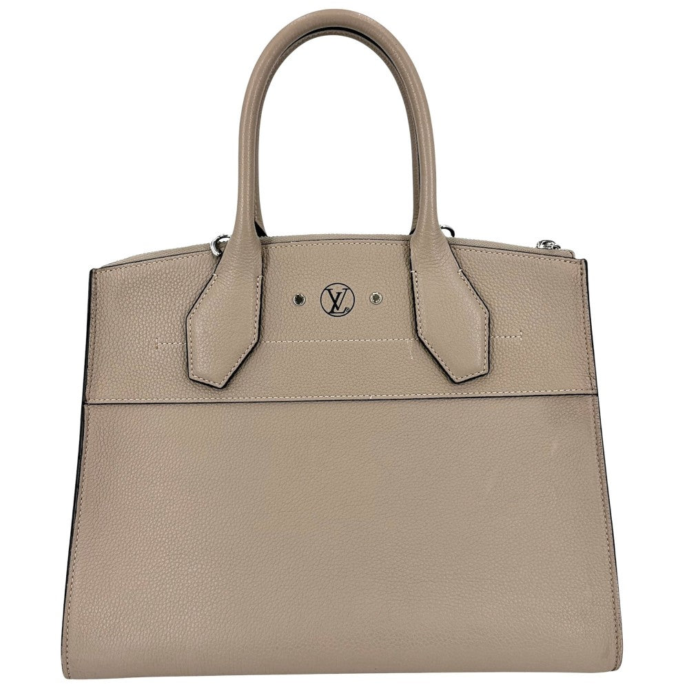 LOUIS VUITTON ルイヴィトン 2WAY シティスティーマーMM ショルダーバッグ ハンドバッグ M53017 トリヨンレザー ガレ(ベージュ系) シルバー金具 レディース【中古品】