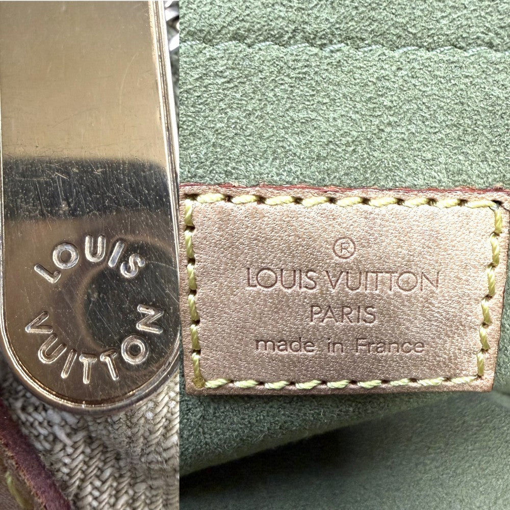 LOUIS VUITTON ルイヴィトン ハンドバッグ ネオスピーディ M95215 モノグラムデニム グリーン系 ゴールド金具 レディース【中古品】