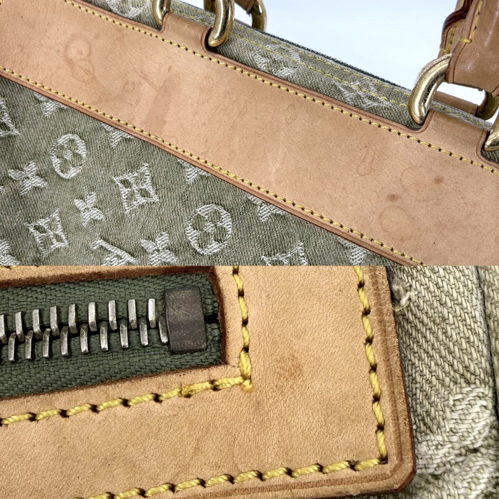 LOUIS VUITTON ルイヴィトン ハンドバッグ ネオスピーディ M95215 モノグラムデニム グリーン系 ゴールド金具 レディース【中古品】