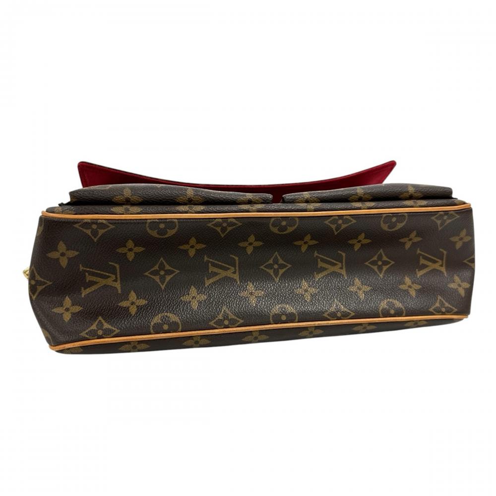 LOUIS VUITTON ルイヴィトン ハンドバッグ ヴィバ・シテMM M51164 モノグラムキャンバス ブラウン 茶 ゴールド金具 レディース【中古品】