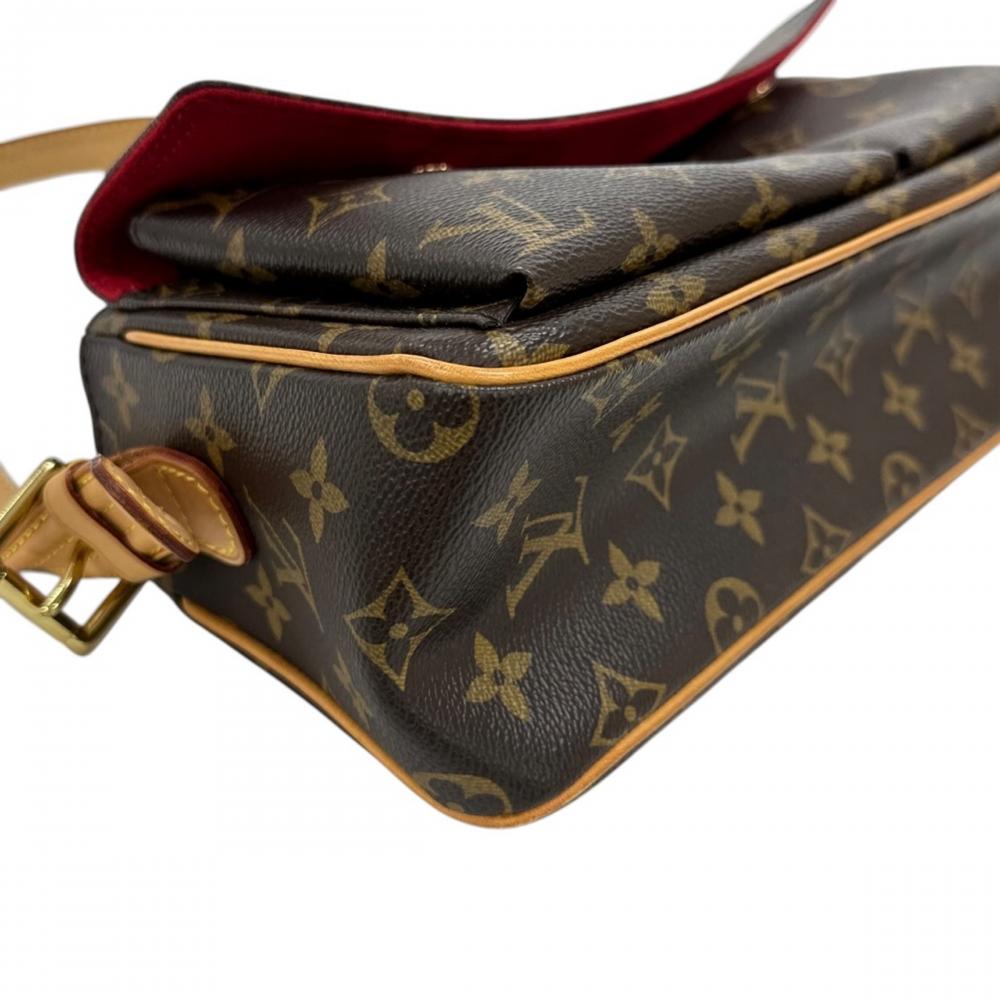 LOUIS VUITTON ルイヴィトン ハンドバッグ ヴィバ・シテMM M51164 モノグラムキャンバス ブラウン 茶 ゴールド金具 レディース【中古品】