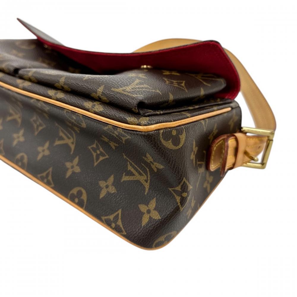 LOUIS VUITTON ルイヴィトン ハンドバッグ ヴィバ・シテMM M51164 モノグラムキャンバス ブラウン 茶 ゴールド金具 レディース【中古品】