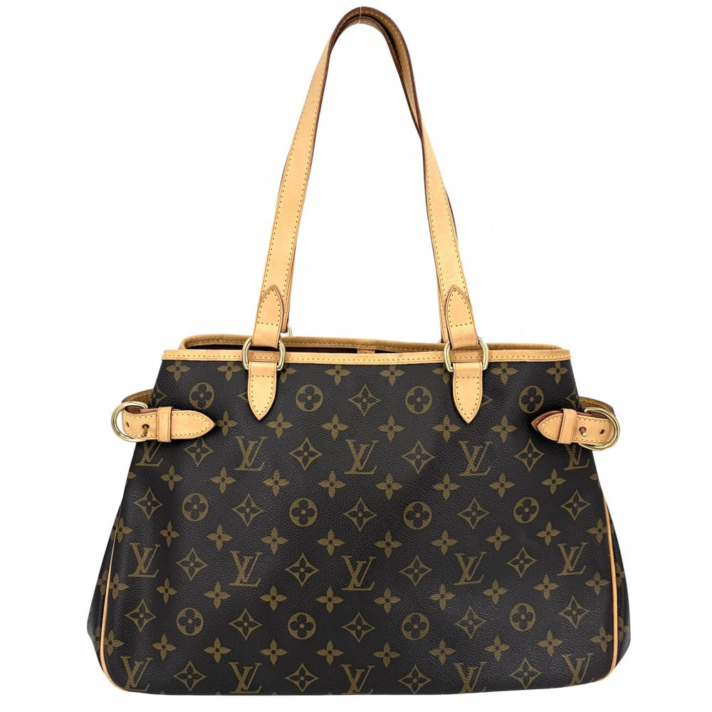 LOUIS VUITTON ルイヴィトン トートバッグ バティニョールオリゾンタル ハンドバッグ M51154 モノグラムキャンバス ブラウン 茶 ゴールド金具 レディース【中古品】