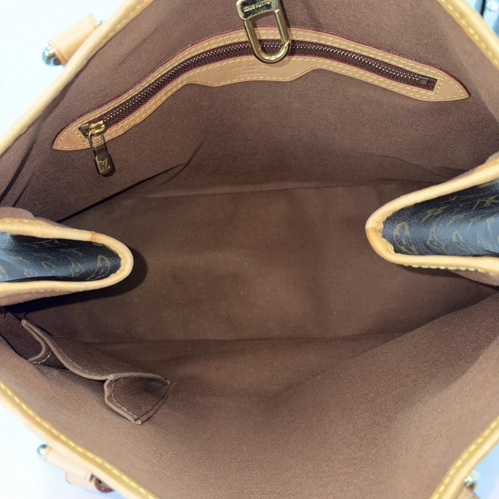 LOUIS VUITTON ルイヴィトン トートバッグ バティニョールオリゾンタル ハンドバッグ M51154 モノグラムキャンバス ブラウン 茶 ゴールド金具 レディース【中古品】